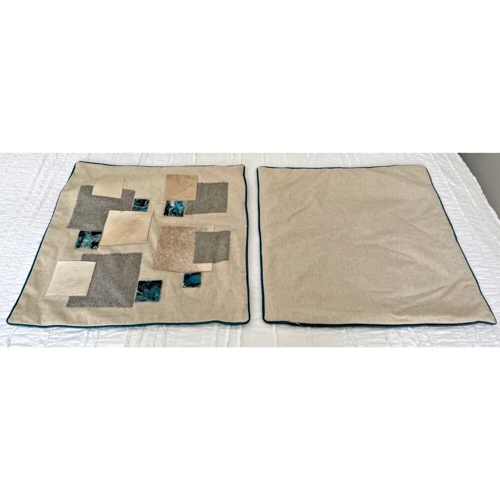2 Auskin Cowhide Cotton Wool Pillow Covers 20